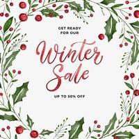 green and red winter sale promotion video