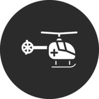 icono de vector de helicóptero