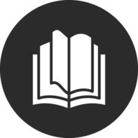 icono de vector de libro abierto