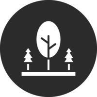 árbol paisaje vector icono