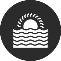 Sunset Landscape Vector Icon