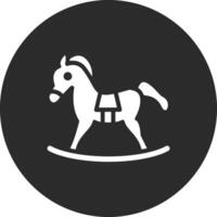 juguete caballo vector icono