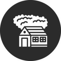 Cabin Landscape Vector Icon