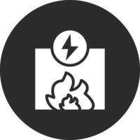 fuego energía vector icono