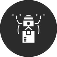 Drone Delivery Vector Icon