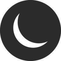 Waxing Moon Vector Icon