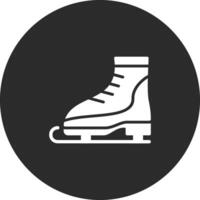 hielo patinar vector icono