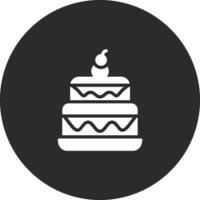 Two Layered Cake Vector Icon