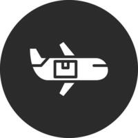 Airplane Delivery Vector Icon