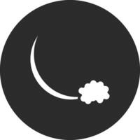 icono de vector de luna nueva