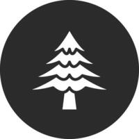 icono de vector de árbol de pino