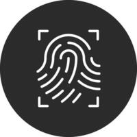 Fingerprint Scan Vector Icon