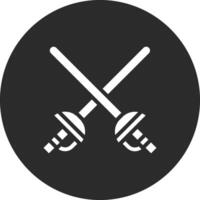 Fencing Sports Vector Icon