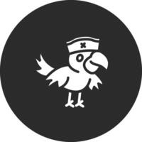 Pirate Parrot Vector Icon