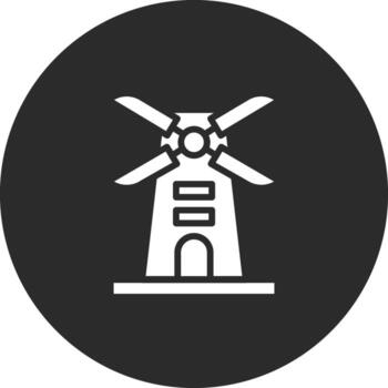 icono de vector de molino de viento