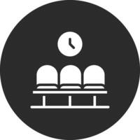 Airport Waiting Room Vector Icon