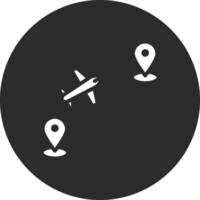 Flight Location Vector Icon