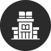 icono de vector de edificio de biblioteca