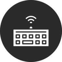 icono de vector de teclado inalámbrico