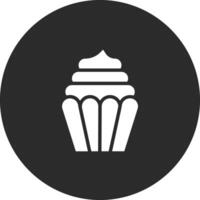 icono de vector de cupcake