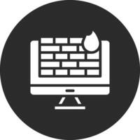 Computer Firewall Vector Icon