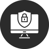 computadora seguridad vector icono