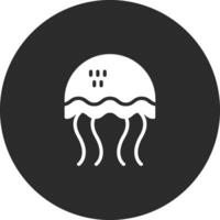 icono de vector de medusas