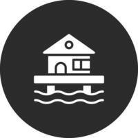 Beach House Vector Icon