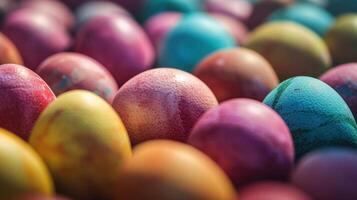 AI generated Colorful Egg Cascade photo