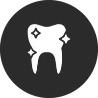 icono de vector de diente limpio