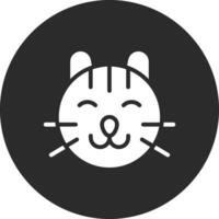 icono de vector de gato