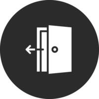 icono de vector de puerta de salida