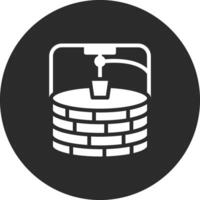 Desert Water Well Vector Icon