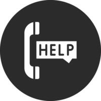 Help Line Vector Icon