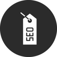 icono de vector de etiqueta seo