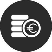 icono de vector de moneda euro