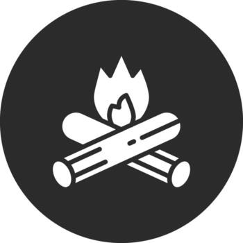 icono de vector de fogata