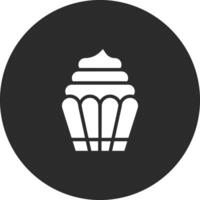 icono de vector de cupcake