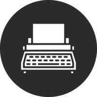 icono de vector de máquina de escribir