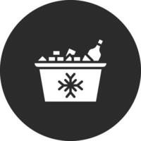 Ice Bucket Vector Icon