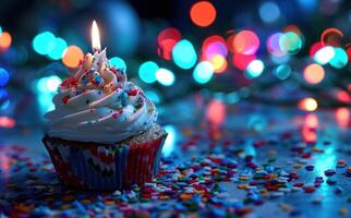 AI generated birthday cake templates and backgrounds photo