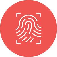 Fingerprint Scan Vector Icon