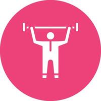 Weight Lifting Vector Icon