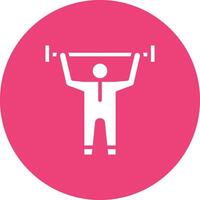 Weight Lifting Vector Icon