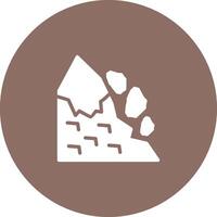 Snow Avalanche Vector Icon