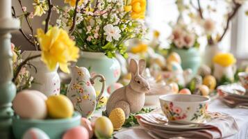 AI generated Whimsical Easter Wonderland photo