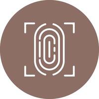 Fingerprint Scanner Vector Icon