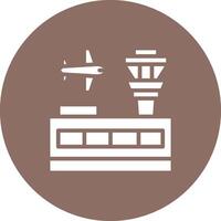 icono de vector de edificio de aeropuerto