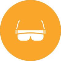 icono de vector de gafas de seguridad