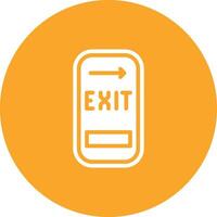 Exit Door Vector Icon